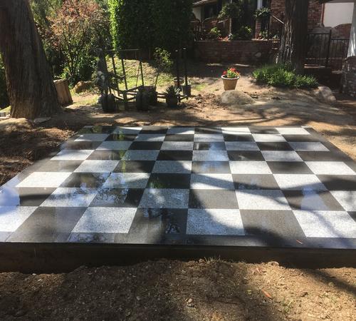 Backyard landscaping