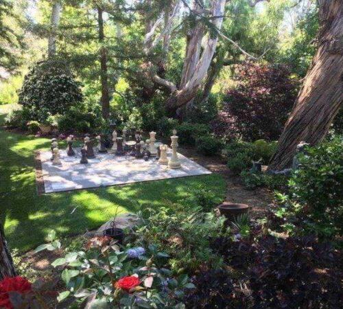 Chess in the garden